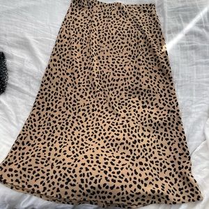 Sanctuary Leopard Print Midi Skirt